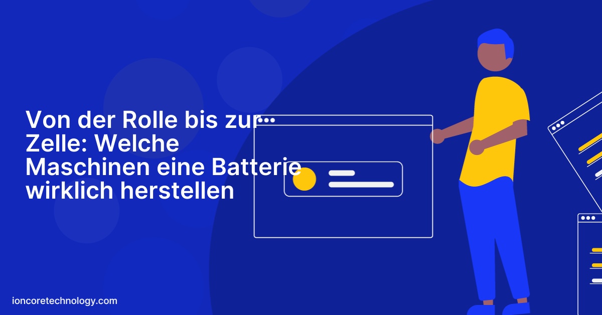 Von der Rolle bis zur Zelle: Welche Maschinen eine Batterie wirklich herstellen