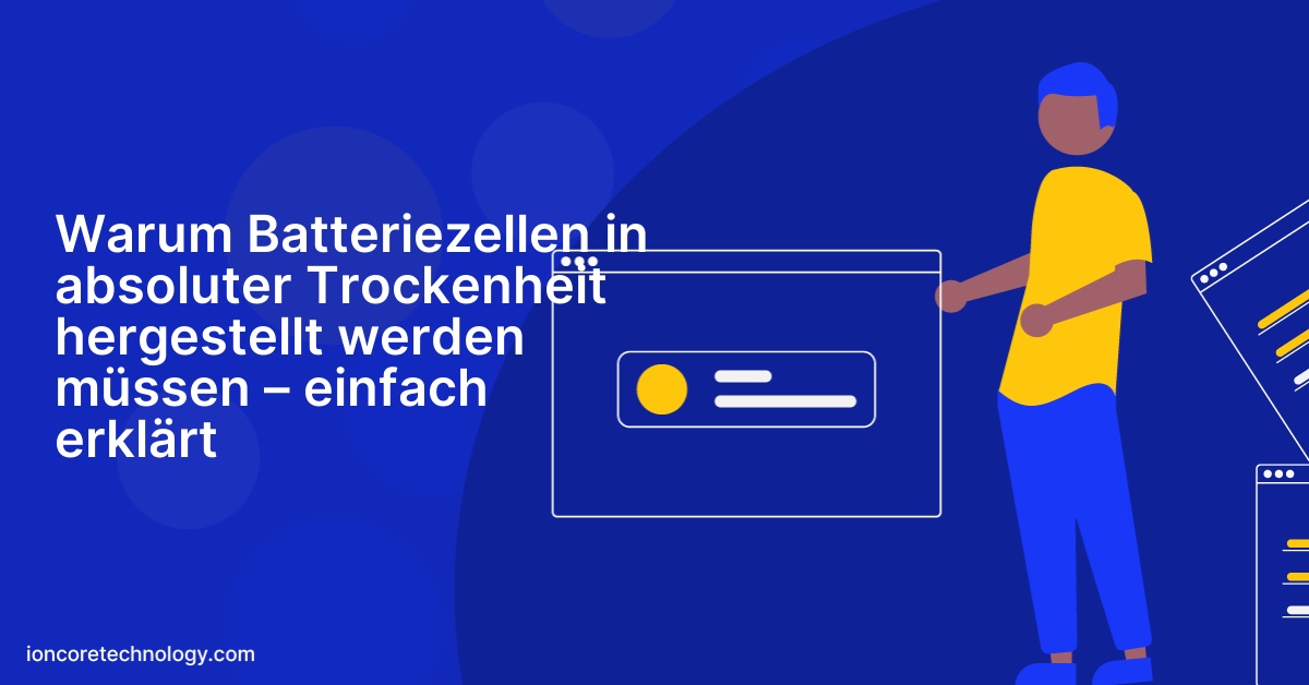 Warum Batteriezellen in absoluter Trockenheit hergestellt werden müssen – einfach erklärt